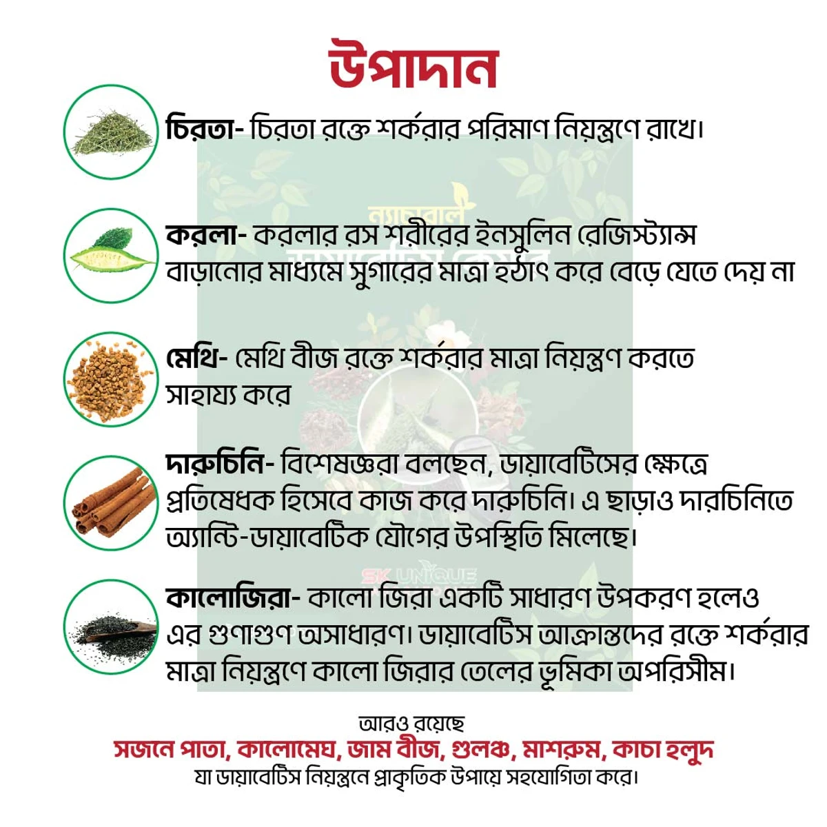 ডায়াবেটিস কেয়ার- ২০০ গ্রাম | ডায়াবেটিস স্থায়ীভাবে নিয়ন্ত্রন করুন